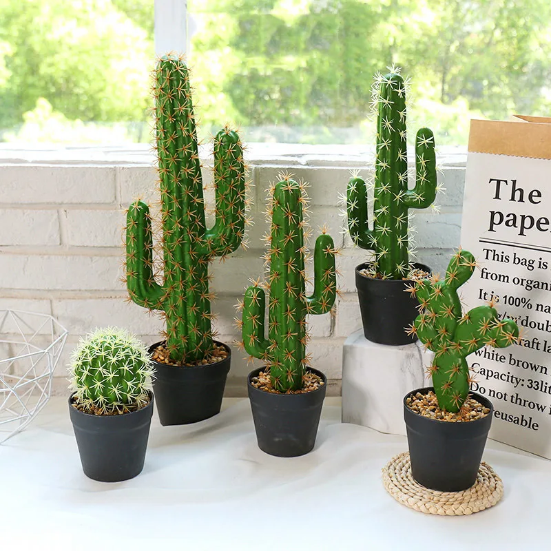 30/43cm Tropical Plants Large Artificial Cactus Tree - Image 6