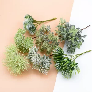 6PCS Silk Flowers for Scrapbooking Artificial Plants
