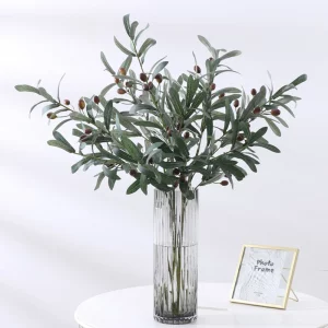 1PC Artificial Olive Green Leaves Tree