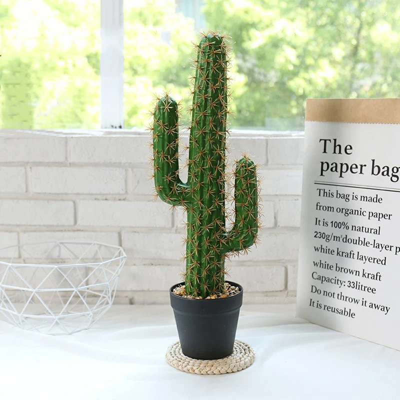 30/43cm Tropical Plants Large Artificial Cactus Tree - Image 4