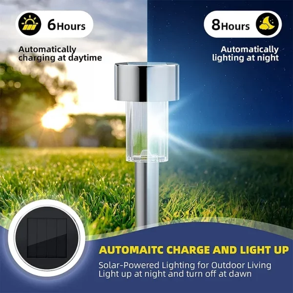 10Pack Solar Outdoor Lights Garden Lantern Solar Powered - Image 2