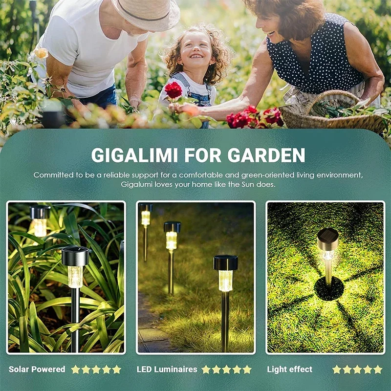 10Pack Solar Outdoor Lights Garden Lantern Solar Powered - Image 4