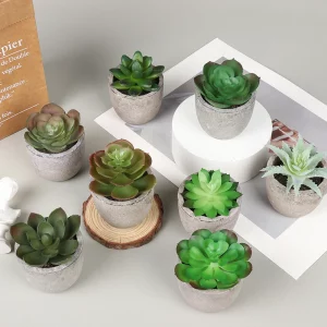 4pcs Mini Fake Plants Decor