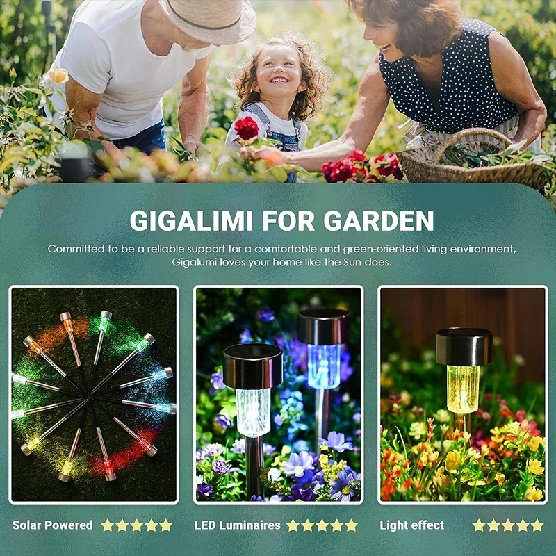 10Pack Solar Outdoor Lights Garden Lantern Solar Powered - Image 5