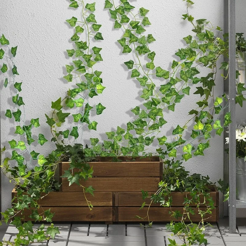 Artificial Green Ivy Leaf Rattan Creeper Leaves - Image 4