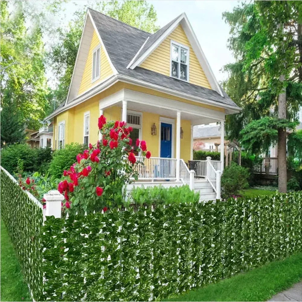 50X300cm Artificial Ivy Hedge Green Leaf Fence Panels - Image 2
