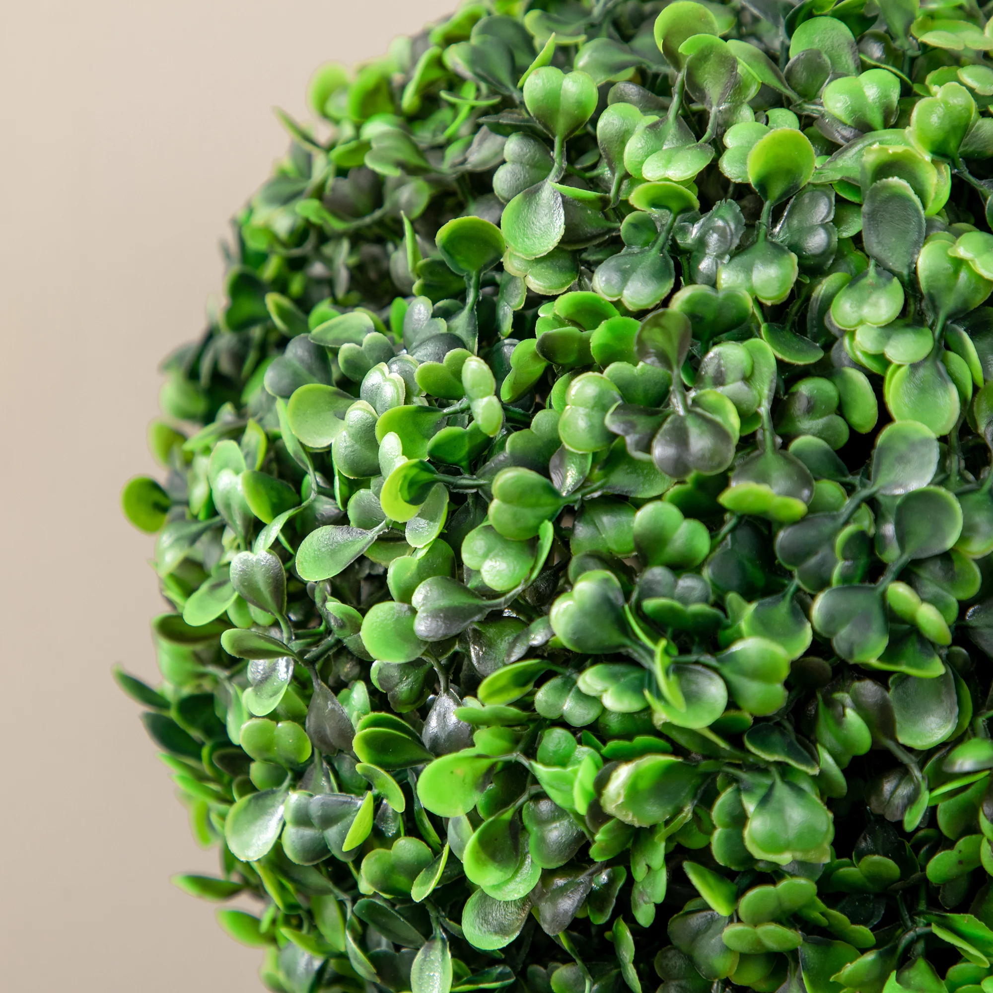 Set of 2 Potted Artificial Plants Boxwood Ball Trees - Image 4