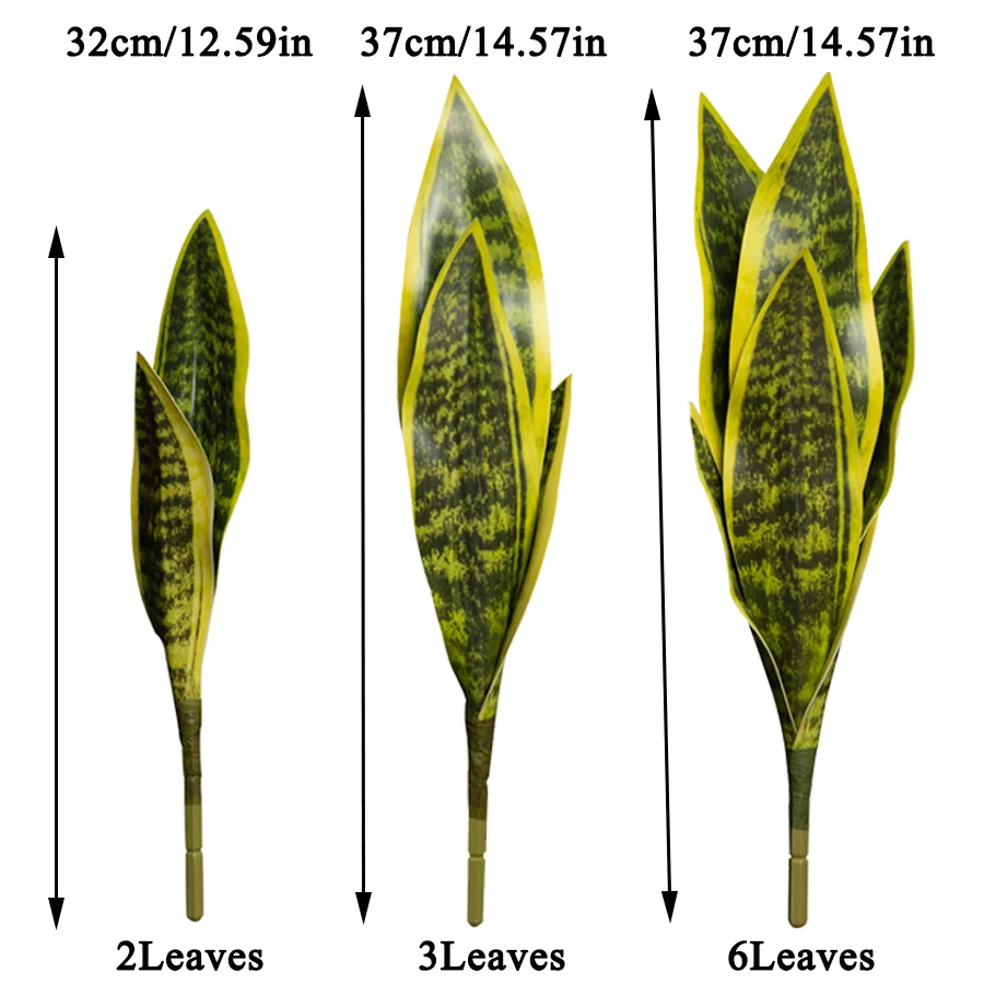 31/37cm Artificial Snake Plants Fake Succulents - Image 3