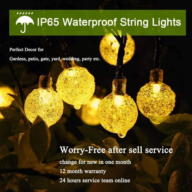 LED Solar String Lights Outdoor - Image 2