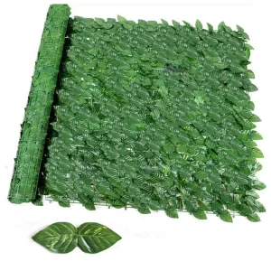 50X300cm Artificial Ivy Hedge Green Leaf Fence Panels