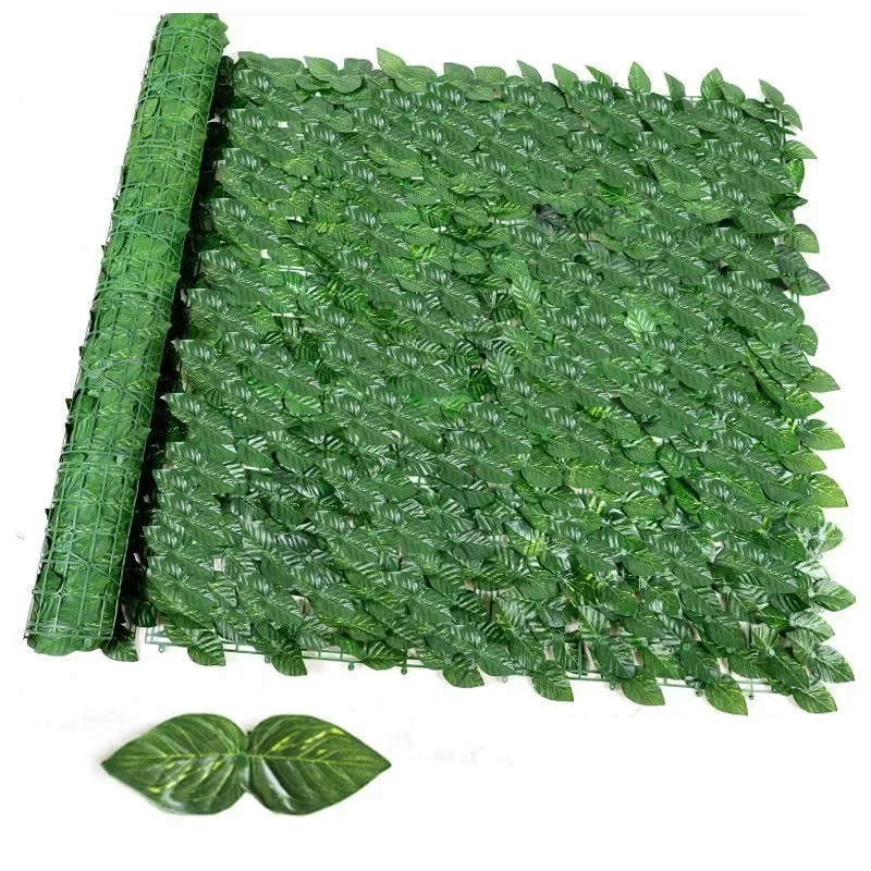 50X300cm Artificial Ivy Hedge Green Leaf Fence Panels